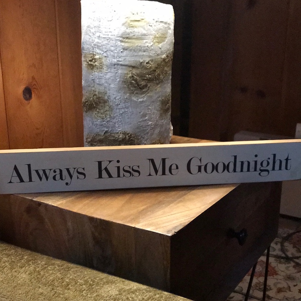 Rustic wooden sign